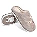 BaiMoJia Femme Homme Chaussons Pantoufles Confortable Mignon Animal Chaussure Hiver Chaud Antidérapant Marron 44/45 EU