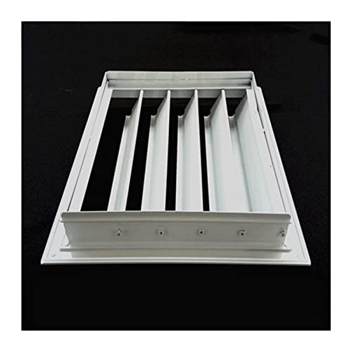 Persiana de pared para ventilación doméstica de aleación de aluminio, persianas móviles para ventilador extracto resistente a la lluvia (45CM x 45CM) miniatura 7