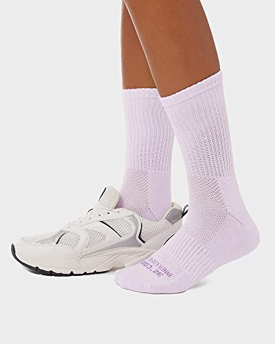 Image of 32 DEGREEES Women's 5 Pack Comfort Crew Socks | Anti-Odor | Arch Support | Active | Casual | Work