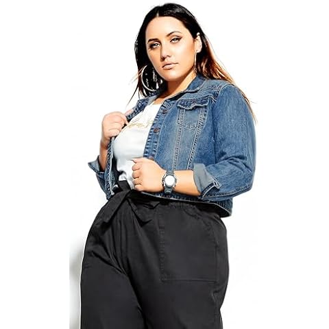City Chic Classic Denim Jacket for Curves Cover