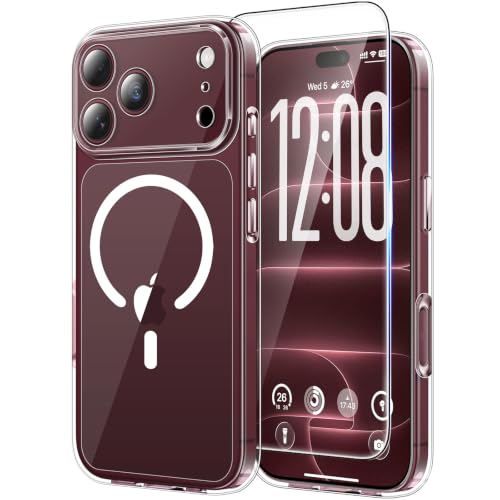 TAURI für iPhone 18 Pro Max Hülle 6,9" mit Schutzfolie - Durchsichtig – Ansicht 1