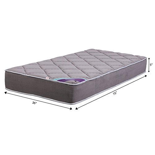 Image of Restolex Spine Smart 5-inch Single Size Coir Mattress (Grey, 75x36x5)