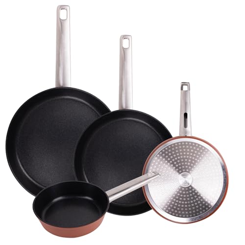 San Ignacio Juego de 4 Sartenes Ø16Ø24Ø28Ø30cm en Aluminio forjado AGROS
