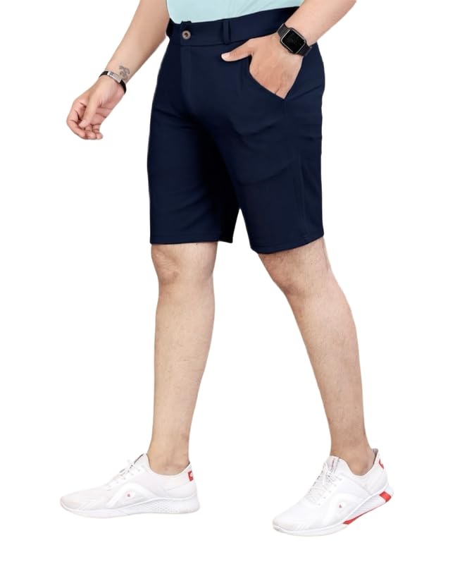 styles era Twill Lycra Men Shorts | Comfortable Stretchable Fabric | Casual & Sports Wear | Stylish Standard Fit Bottom Wear for Men-picture-22