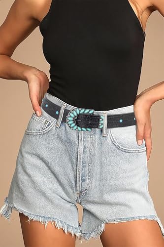 Western-Belt Woman Turquoise-Cowgirl-Belts for Jeans-Pants4