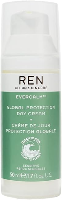 REN Clean Skincare Evercalm Global Protection Day Cream | Calm, Soothe & Hydrate Sensitive Skin | Vegan | Step 4: Moisturise