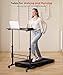 Standing Desk Adjustable Height, Mobile Stand Up Desks with Wheels Small Computer Desk Rolling Desk, Portable Laptop Desk Black Standing Table Sit Stand Home Office Desks 16