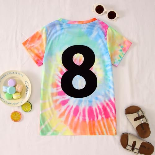 Its Me Hi Im The Birthday Girl Shirt Kids Letter Print Birthday Party T-Shirt Outfit for Girls Gift Top 5-10 Years4