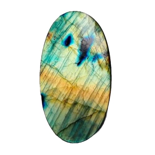 Pierre labradorite avec reflets irisés pour pendentif et bague artisanale