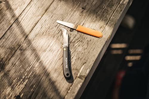 Fiskars Gartenhippe, Taschenmesser, Gesamtlänge: 17 cm, Rostfreier Stahl, Schwarz, K62, 1001623