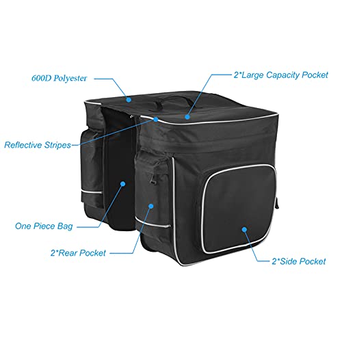 Sac de vélo et sacoche double face pour rangement arrière - 6