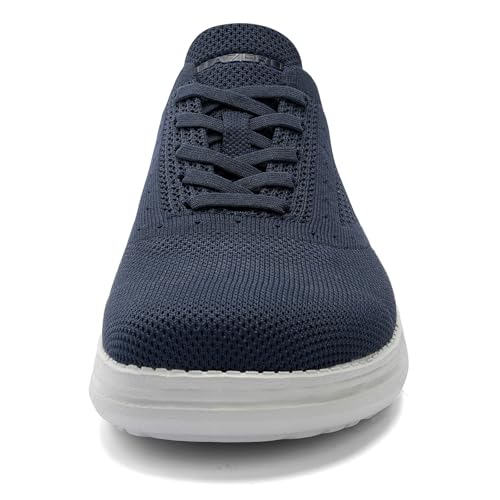 ITAZERO Men's Wide Toe Box Mesh Shoes Business Casual Wide Width Walking Shoes with Arch Support Insole for Plantar Fasciitis Navy 13 by ITAZERO - Used condition - Image 5