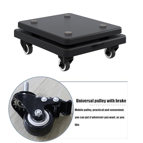 Supporto di isolamento per subwoofer con ruote, piedi isolanti per altoparlanti in legno, piattaforma per Home Theater Studio