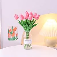 抽象画 チューリップと花　ハンドメイド　インテリア　BAEZ3 抽象画 チューリップと花 ハンドメイド インテリア アクリル画
