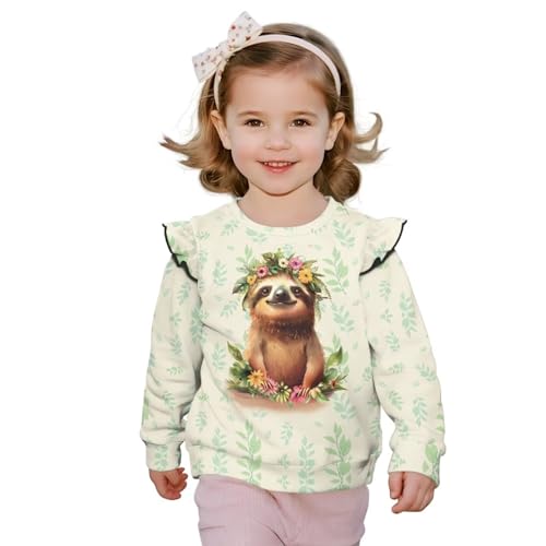 Toddler Sweatshirt Trendy Long Sleeve Clothes Animal Hoodie Crewneck Clothes Cute Tops for Pre-K 1T-8T