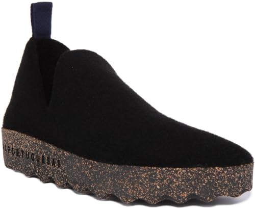 Zapatillas ASPORTUGUESAS Taupe Tweed con suela flexible y cálida