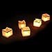 Aketek 20 Pack Square Chinese Lanterns Wishing, Praying, Floating, River Paper Candle Light