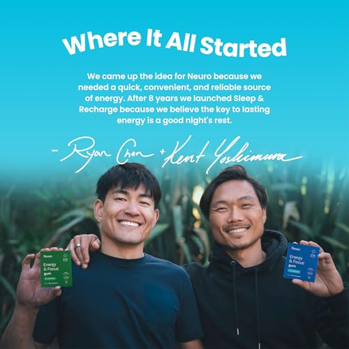 image for Neuro Energy & Focus Gum, Extra Strength - 100mg Natural Caffeine Gum 