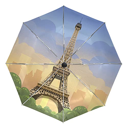Parapluie pliant automatique ultra-léger Paris : la réponse durable face aux tempêtes de voyage