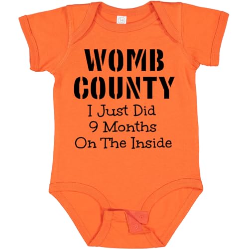 Image of inktastic Womb County I Just Did 9 Months on the Inside Baby Bodysuit