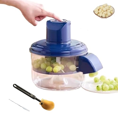 Pelapatate Elettrico Per Aglio, Pelapatates Per Aglio, Pelapatate Automatico Ricaricabile Per Aglio Da Cucina Per La Casa (Blu, Taglia unica)