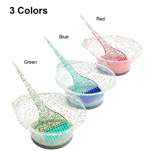 Henniu Pacote com 2 kits de tintura de cabelo escova de coloração de cabelo e conjunto de tigela Tig