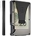 Ridge Wallet for Men - Slim Minimalist Compact Wallet and Card Holder, RFID Protected Front Pocket Wallets for Men with Integrated Money Clip (Gunmetal)