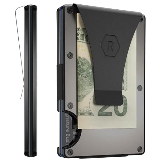 Ridge Wallets for Men - Slim Minimalist Wallet For Men, Front Pocket Wallets for Men, RFID Wallet For Men - Card Holder Wallet (Gunmetal)