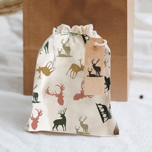 OLYCRAFT 2Pcs 11x8.6 Inch Deer Pattern Self-Adhesive Silk Screen Printing Stencil Forest Mesh Stencils Animal Theme Reusable Mesh Stencils Transfer for DIY T-Shirt Fabric Painting by OLYCRAFT - Image 4