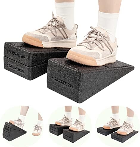 Slant Board for Calf Stretching, 5 Adjustable Angles Foot Stretcher for Physical Therapy, 480 lbs Weight Capacity Incline Board Wedge for Home Exercise, Squats and Calf Stretch