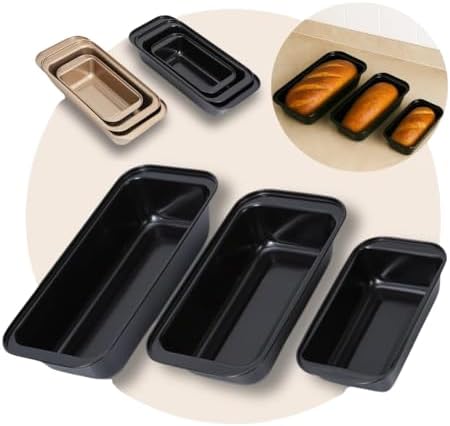 Kit 3 Formas Assadeiras Antiaderentes Retangulares | Para Pães, B...