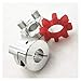 ZHENGGF-CPL Coupler for CNC Motor Jaw Shaft Coupler Flexible Spider Plum Coupling D20 L25 Elastic Coupling (Inner Diameter : 4x5)