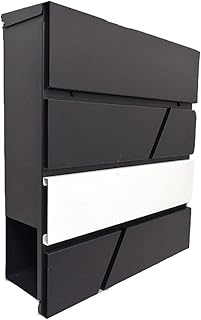 FACSER Wall Mounted Mail Box Letter Post Storage Outdoor Lockable Key Suggestion Box Newspaper Post Mailboxes Newspaper Box for Mailbox