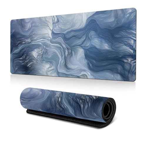 Image of Saco XXL Gaming Mouse Pad for PC - Large Desk Mat 900x400x3mm, Extended Non-Slip Rubber Base, Waterproof Surface, Fluid Design, Big Keyboard Mouse Pad for Office & Home Setup