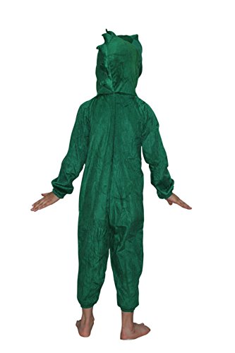 Image of Kaku Fancy Dresses Dinosaur Wild Animal Costume for Kids - Green, 3-4 Years | Animal Fancy Dress for Boys & Girls
