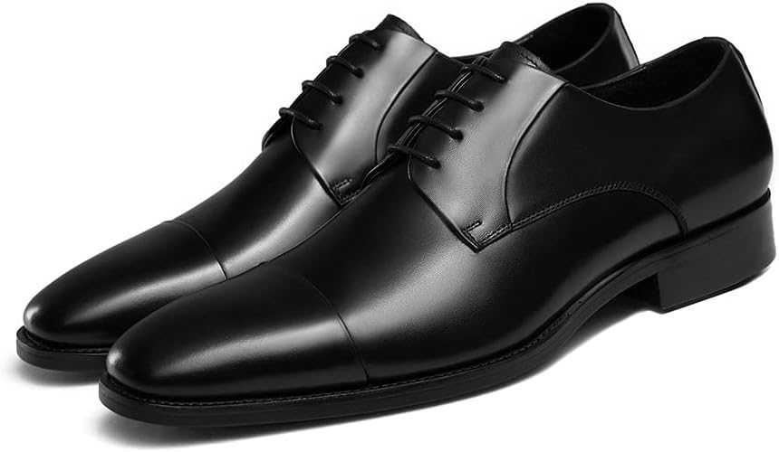 GIFENNSE Mens Leather Dress Shoes Mens Oxfords Formal Dress Shoes for Men