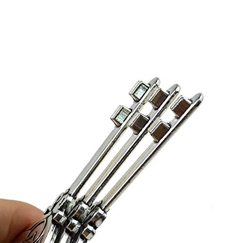 Aokbean 50pcs Multi Function Vintage Skeleton Key Bottle Opener Place Card Holders for Weddings Table Name Cards for Guest Souvenir French Ribbon (Antique Silver)