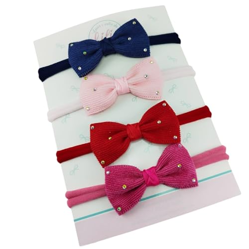 Kit Tiara Faixinha Infantil Bebê Meninas c/4 peças