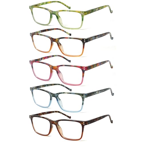 50% Off JOSCHOO 5-Pack Blue Light Blocking Reading Glasses