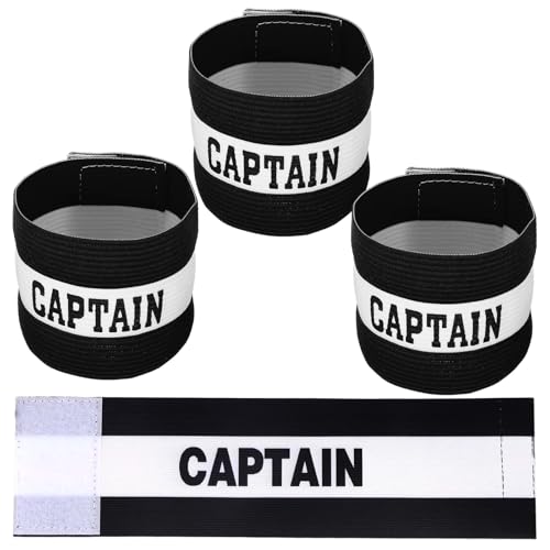 MBSIVSA 3 Pezzi Fascia da Capitano da Calcio, Adulto Professionale