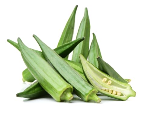 50 semillas de okra vegetal Abelmoschus esculentus Clemson Spineless