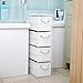 ARPAN - Armario de Almacenamiento con 4 cajones, Color Blanco, Ideal para...