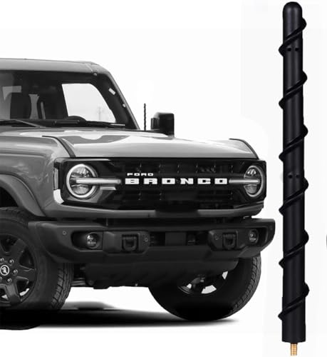 Image of 7-inch Ford Bronco Short Antenna, Fits for Ford Bronco Full Size and Sport All Models 2021 2022 2023 2024 2025 2026, 7 Inch Spiral Radio Antenna for Bronco Accessories 2021-2026