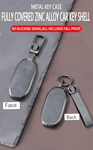 Funda de piel gris para llave MG IM6 anticaídas carcasa protectora coche 6