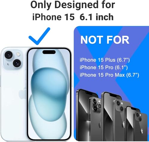 Image of ClearShield Transparent Back Cover for iPhone 15, Hybrid PC & TPU Shockproof Design, 360 Degree Protection Crystal Clear Case, Anti-Scratch Armor Mobile Phone Cover