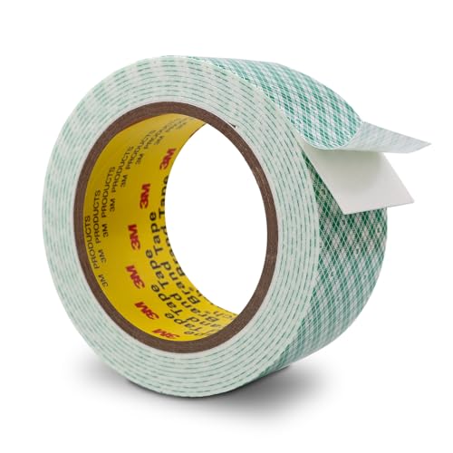 Image of 3M Double Sided Foam Tape 2.0 inchx10Ft 1 Pack White Heavy Duty | Double Coated Urethane Strong Adhesion Polyurethane Tape for Bonding Attaching Mounting Interior Signage Nameplates DIY Card