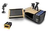AutoExec Reach Desk Front Seat Car Desk for Your Vehicle Workstation and Mobile Office, Birch, with 400 watt Power Inverter, Phone Mount, Tablet Mount and Suction Phone Mount