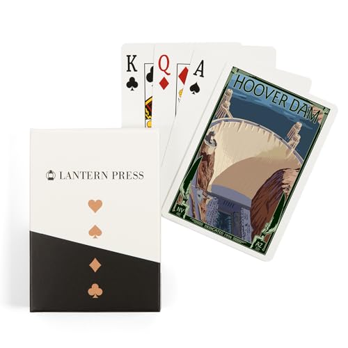 Lantern Press Hoover Dam Aerial naipes poker 52