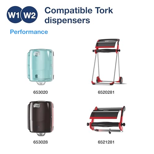 Tork Industrial Wiper Blue W1/W2, Centerfeed, 2 x 375 Sheets, 13244101 - image 8