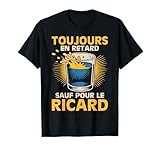 Pensé pour les fans de Ricard et de pastis qui ne ratent jamais l'heure de l'apéro ce visuel 